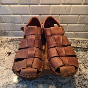 PIKOLINOS Tan Leather Sandals